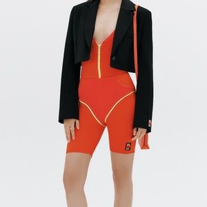 Zara Purple Magazine Biker Shorts